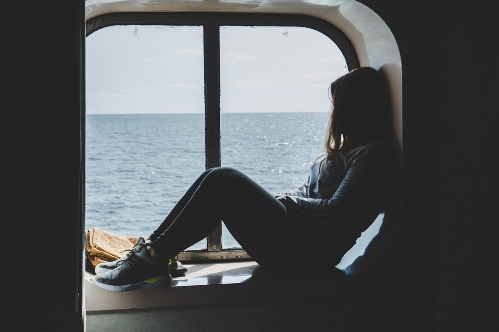 girl, window, nature, sea, cruise, travel, leisure, woman, female, cruceros